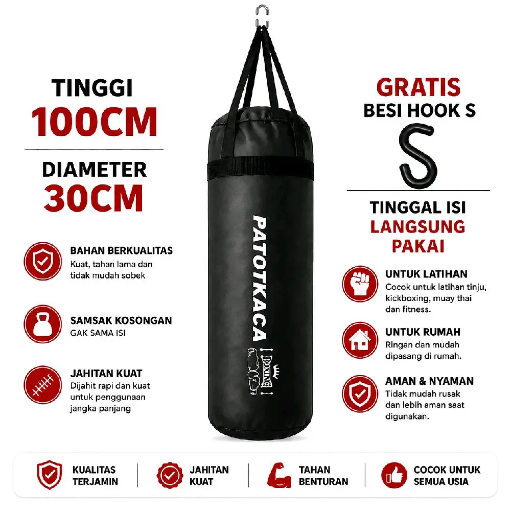 Samsak tinju karate boxing mma pencak silat 100cm