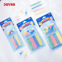 Gambar JOYKO Lilin Ulang Tahun Birthday Candle CD-002 - 6 Pcs dari Joyko Indonesia Kota Administrasi Jakarta Utara 5 Tokopedia