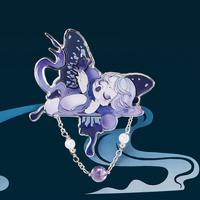 Gambar POP MART SKULLPANDA The Mirage Series Pin Blind Box Birthday Gift - Single Box dari POP MART Official Shop Kab. Tangerang 5 Tokopedia