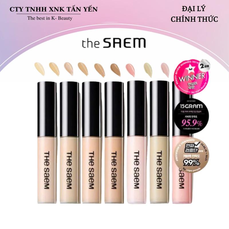  Kem Che Khuyết Điểm The Saem Cover Perfection Tip Concealer SPF28 PA++ 6.5g 