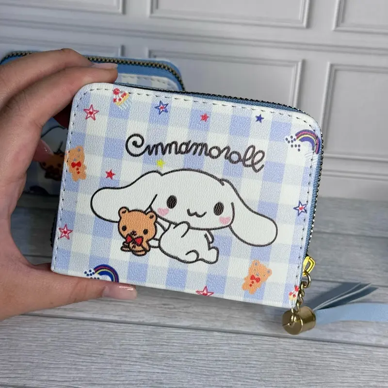 DOMPET LIPAT SANRIO KANVAS VERSI 2 KUROMI POMPOMPURIN CINNAMOROLL ANAK LUCU GEMAS MN-1421 3