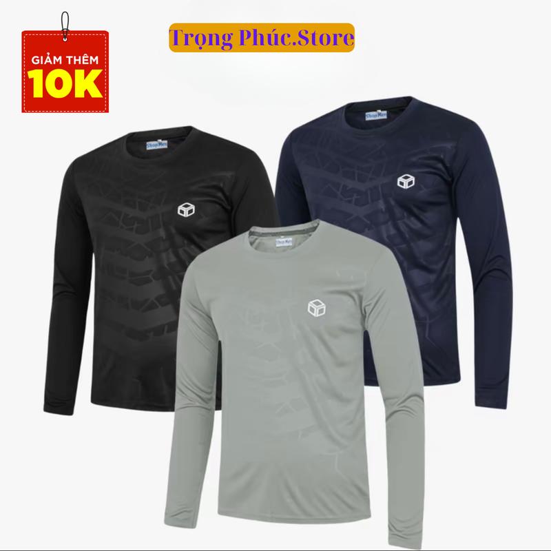 [Giá Siêu Rẻ ] Combo 3 áo thun nam dài tay giá rẻ, mặc giữ nhiệt, chống nắng, lao động ngoài trời, đá bóng, tập gym, áo thun nam thể thao cao cấp co giãn thoải mái sport thể thao.-ADV03