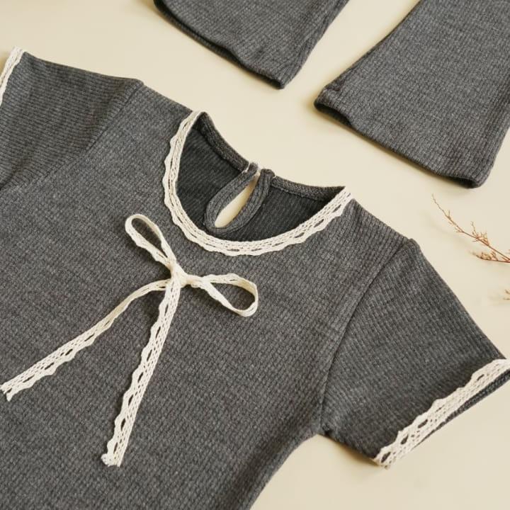 SETELAN KNIT ANAK PEREMPUAN | SETELAN PITA RENDA 2