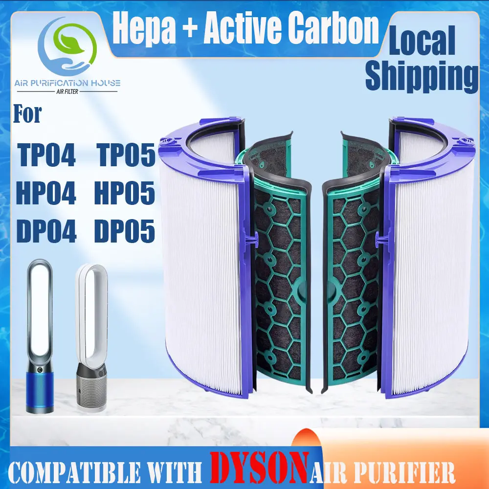 Replacement Compatible with for dyson TP04,HP04,DP04,TP05,HP05,DP05 Filter Authentic Original HEPA&Active Carbon Nano Protect filter Air Purifier Accessories