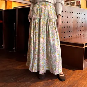 ROK FLORAL RAYON Rok Panjang Motif Bunga Elegan untuk Tampilan Stylish dan Nyaman  Karet