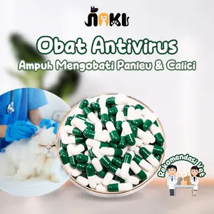 NOKI 10 KAPSUL OBAT VIRUS KUCING CALICI PANLEUKOPENIA DISTEMPER PALING AMPUH ANTIVIRUS CAT OBAT KUCING VITA D2 OBAT FLU BERAT PANLEU CALICI DISTEMPER MENCRET PIPIS DARAH SARIAWAN LEMES MUNTAH BAKTERI