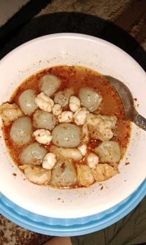 Product Review of JDM Food Baso Mix Tulang Rangu Pedas - Baso Aci Instan Food - Bawang, Makanan Ayam Seblak Kuah from 𝚂**_ 0