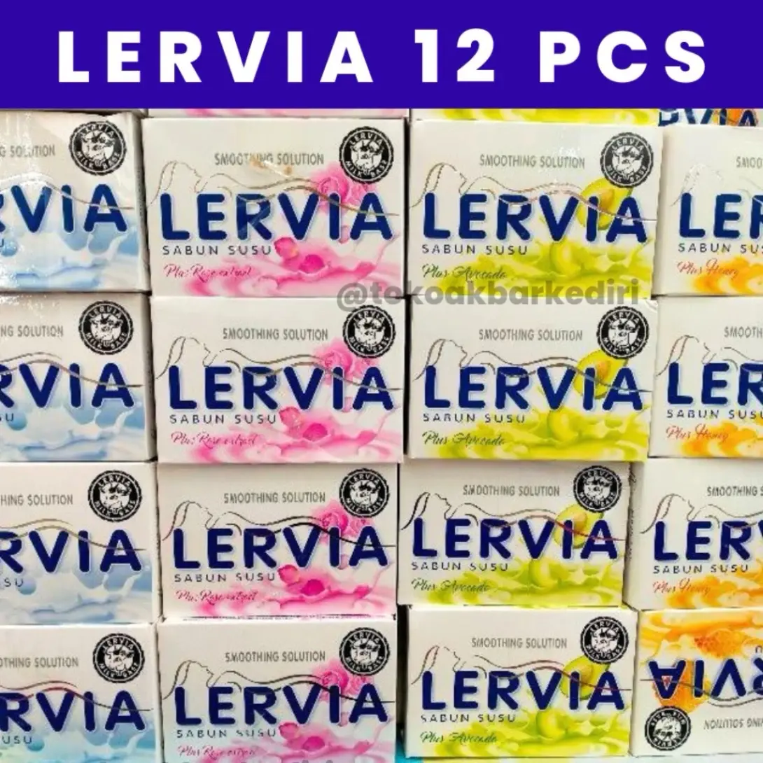12pcs Sabun Lervia 90gr Sabun Mandi Antibakterial Soap