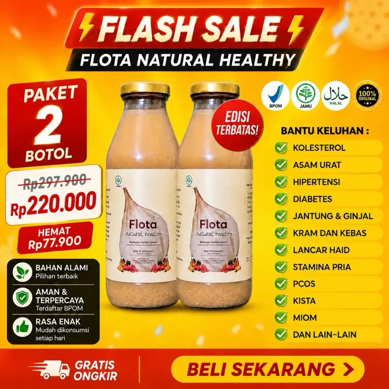 FLASHSALE 2 BOTOL FLOTA NATURAL HEALTHY