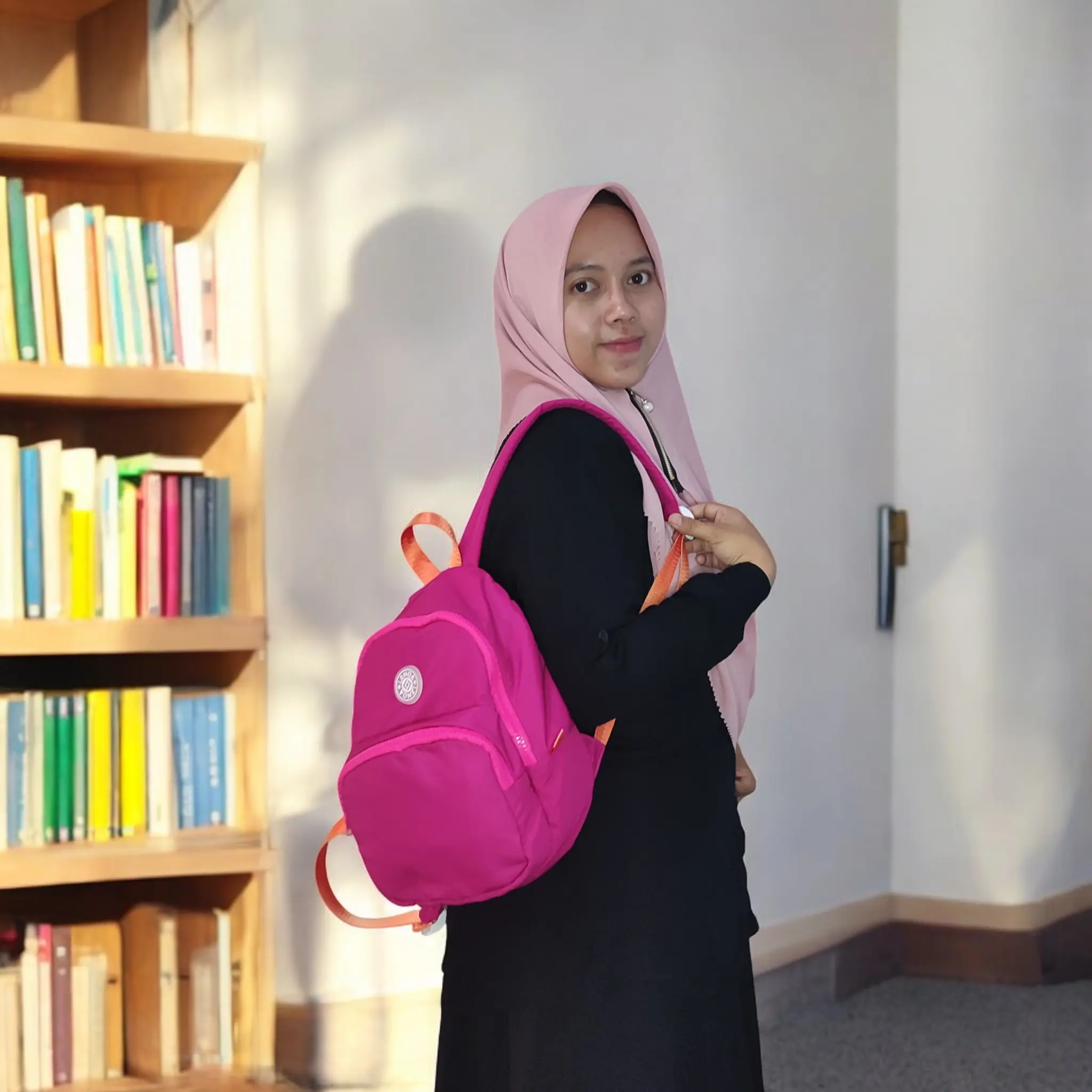 Lenoa Dinky Basic Tas Ransel Mini Backpack untuk Wanita Sekolah dengan Bahan MicroFiber