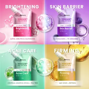 [NEW SIZE] Fav Beauty Yogurt Peel Off Mask 50 gr - Brightening, Firming, Skin Barrier, Acne Care | Masker Wajah Mencerahkan Exfoliasi Muka SkinCare Pemutih Masker Jerawat Anti Aging Penuaan Menjaga Skin Barrier