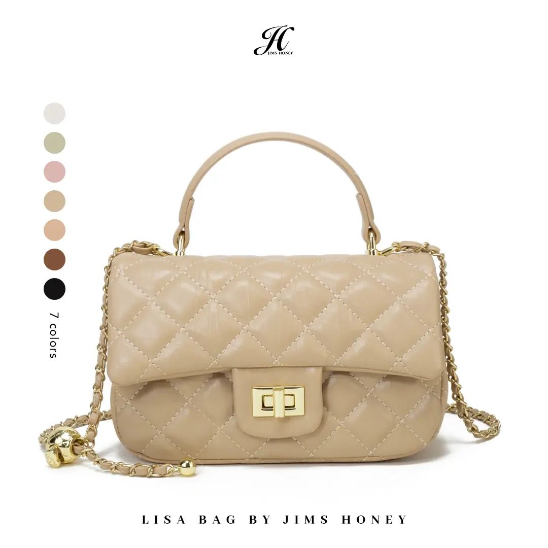 JIMS HONEY - Lisa Bag - Tas Selempang Wanita Sling Bag Cewek Tas Lebaran local brand Kulit