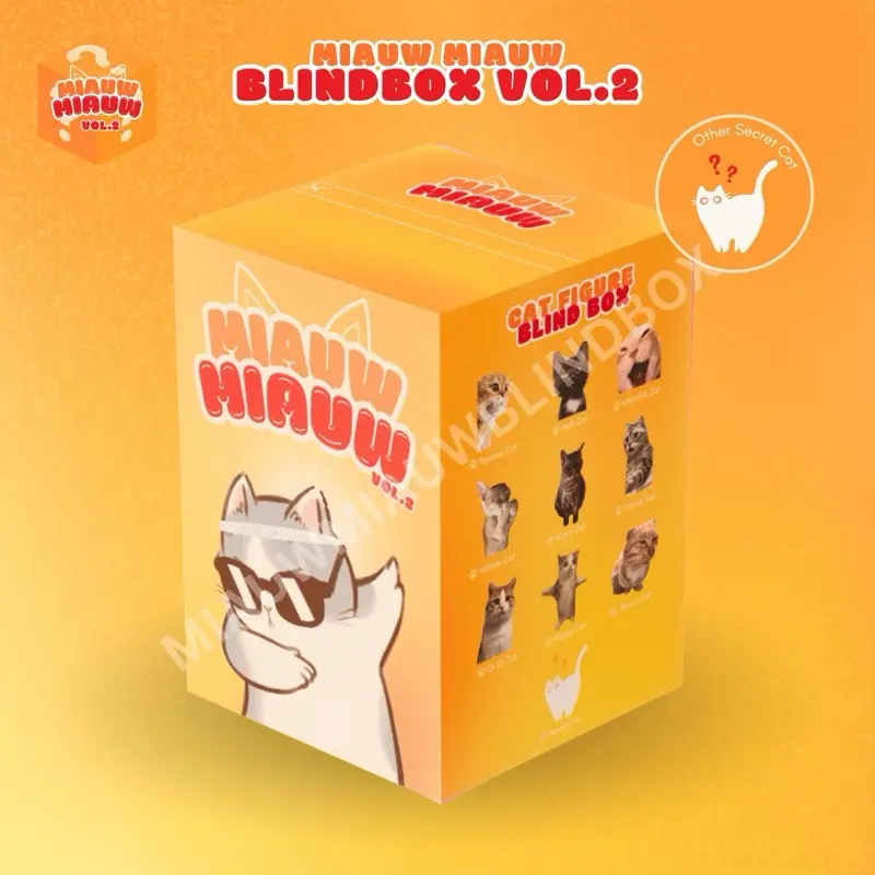 VOL.2 MiauwMiauw Cat BlindBox | Kotak Misteri Kucing Viral