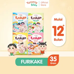 [LIVE EXCLUSIVE] Yummy Bites Furikake 35GR/ Topping Rumput Laut/ Nori Tabur/ MPASI Bayi