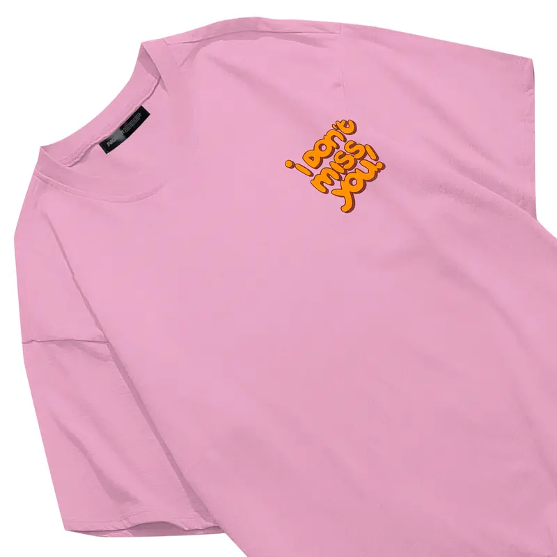 Pink Oversize Tshirt I Dont Miss You Kaos Distro 3