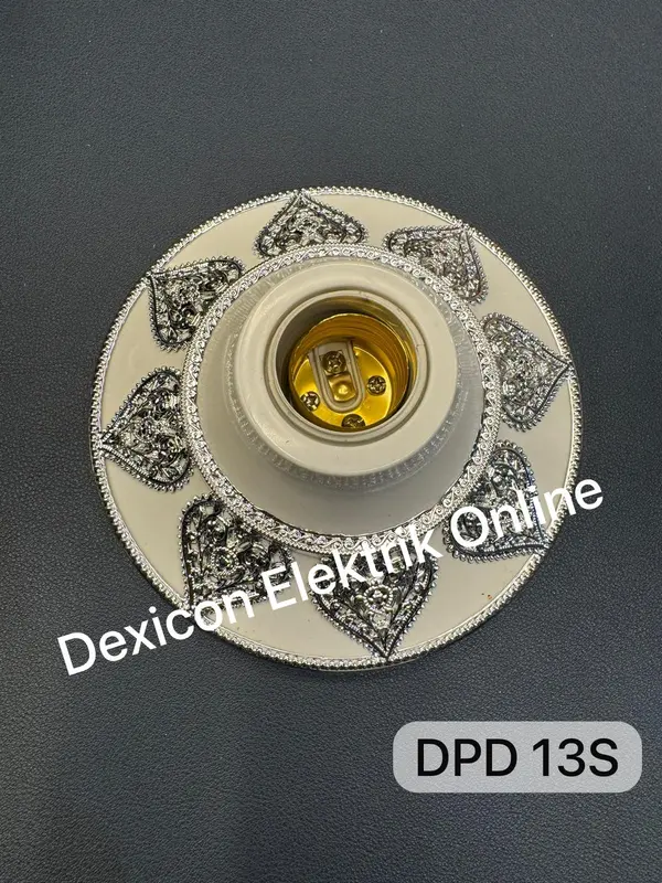 Fitting Lampu Plafon Hias Modern Dexicon Elektrik - Terminal Kuningan Besar - Plastik 4