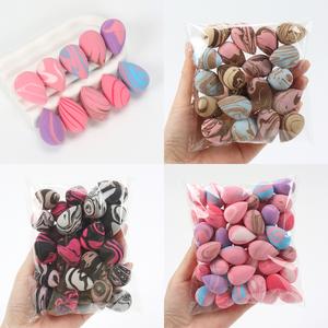 Esponjas de maquillaje mini de doble color 10-20-30-50-100pcs, aplicador de base libre de látex activado por agua para todo tipo de piel