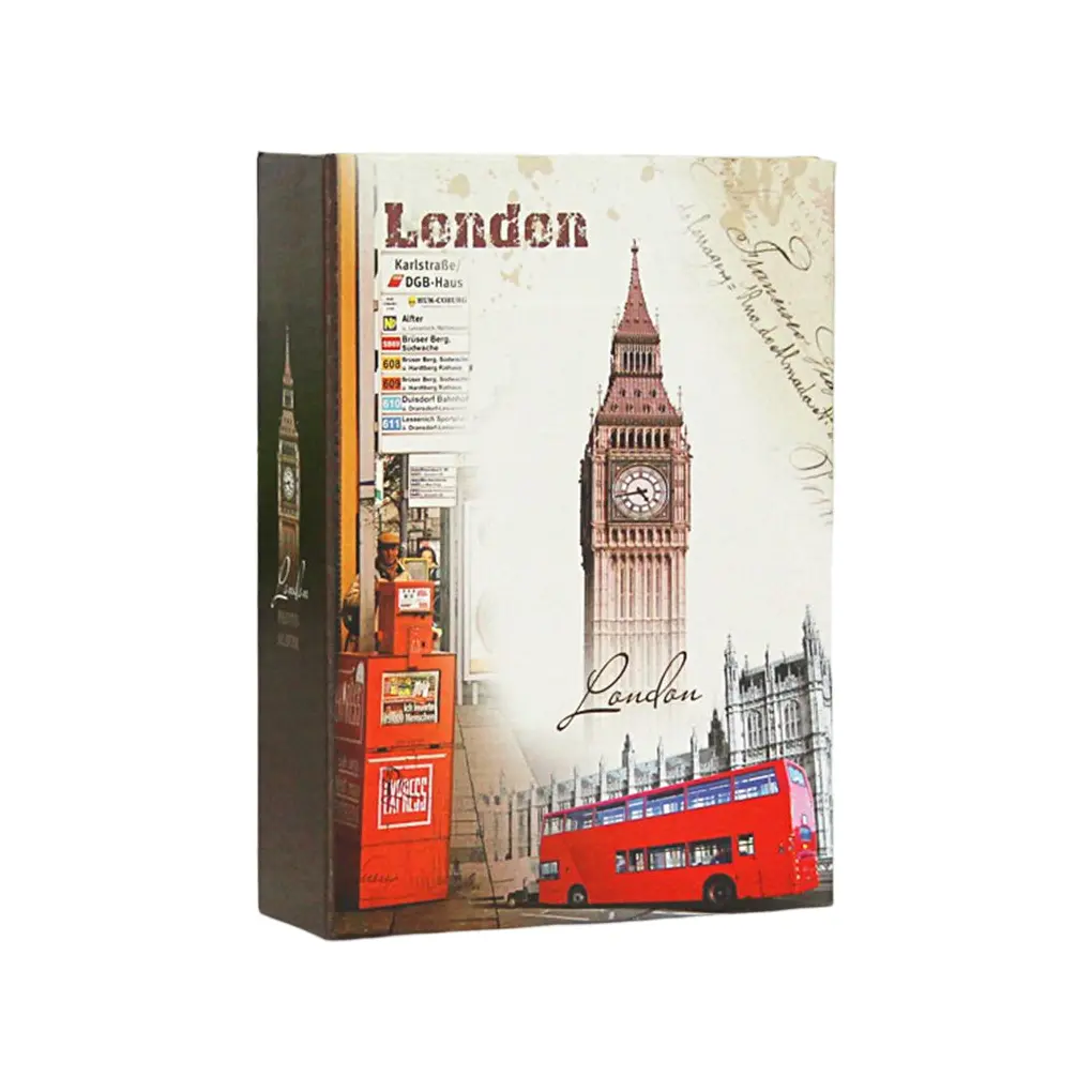 6-inch 100 Sheet Vintage Style Photo Collective Book Stamp Photos Greeting Card Letters Storage Album Currency Organizer