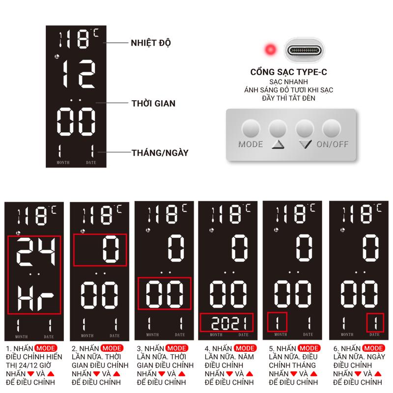 Product Introduction of Giao Hàng Địa Phương) Đèn Học Để Bàn Bảo Vệ Mắt Cao Cấp, Có quạt Có màn hình LCD hiển thị nhiệt độ, giờ, ngày, 3 chế độ màu và điều chỉnh độ sáng đèn đọc sách đầu giường 19