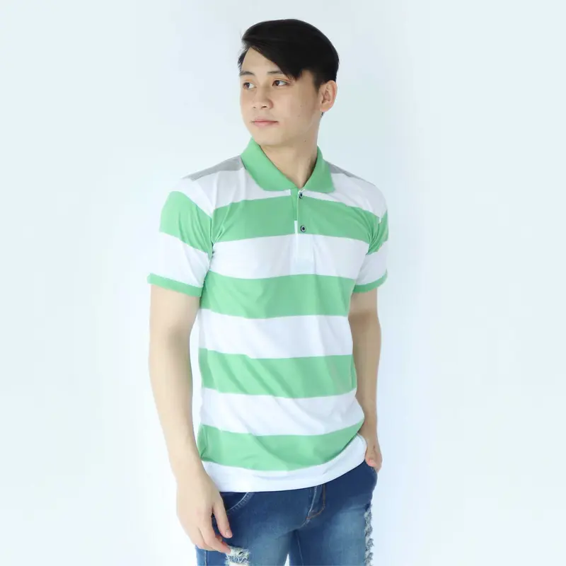 liso wear - Kaos Kerah Pria - Atasan Baju Kaos Polo Distro Stripe Balok Lengan Pendek Katun Dewasa 7