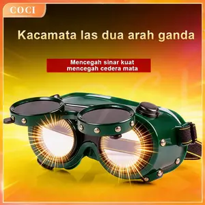 Z [Stok Tersedia] Kacamata Las Otomatis yang Menggelap dengan Waktu Respons 0,1 detik untuk Tukang Las dan Pekerja Konstruksi