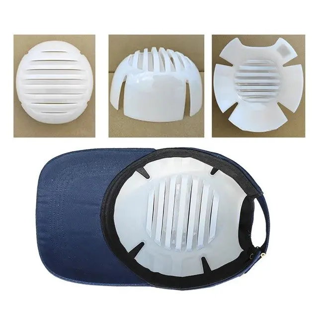 pelindung penahan isi dalam lapisan topi keselamatan helm baseball trivi, safety inner liner cap helmet plastic protective hat lining bump cap Outdoor 3