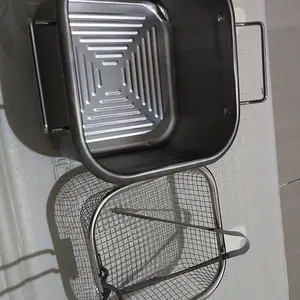 [2.2 SALE] Royalstar Panci Deep Fryer Kotak Dengan Saringan Stainless Steel Anti Karat dan Anti Lengket Cocok Untuk Menggoreng dan Memasak Sayur Set Kitchenware