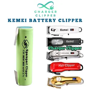 3000mAh Baterai Mesin Cukur Kemei 1986 1996 707z Battery Clipper Cordless #BateraiHijau