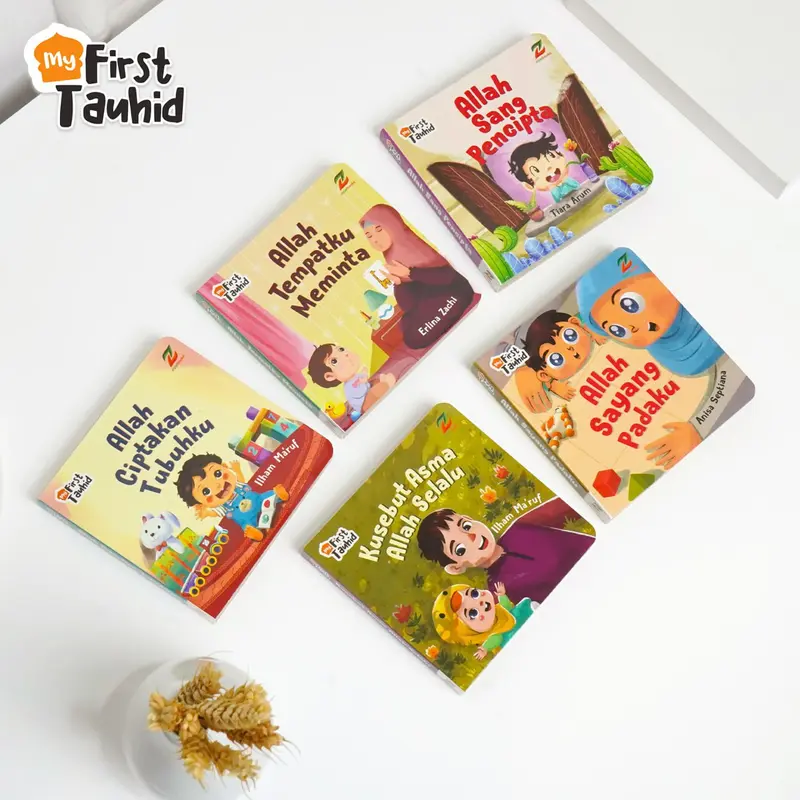 1 Paket 5 Buku cerita Boardbook Anak Mengenal Tauhid sejak dini untuk janin usia 2 3 tahun  - My fist Tauhid - Ziyadbooks 8