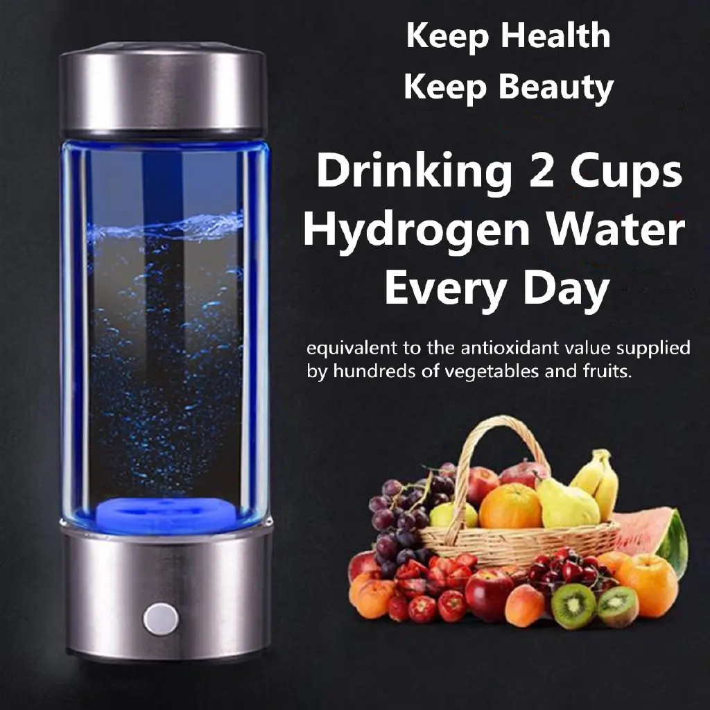 Hydrogens Rich Water Bottle Cup Generator Water Maker Rechargeable Portable pure H2 hydrogens-rich water bottle 5W 450ML