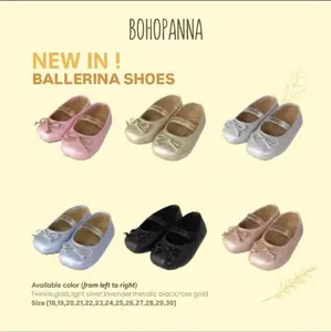 BALLERINA SHOES BOHOPANNA - SEPATU BALET ANAK -FASHION ANAK KEKINIAN