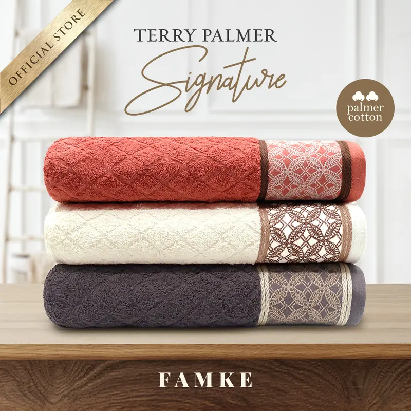 Handuk Terry Palmer Signature - Famke - Handuk Mandi 70 x 140cm / Hadiah / Kado Pernikahan / Souvenir / Seserahan / Hampers