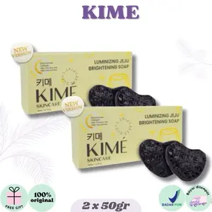 GURLS - (ISI 2) KIME LUMINIZING JEJU BRIGHTENING SOAP – Sabun Pencerah Badan Wajah Sabun Pemutih Glowing Badan Muka, Sabun Kime, Kime Soap