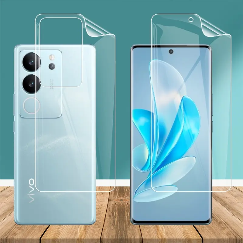 Ultra Thin Hydrogel Film For vivo V29 Pro V29Pro 5G 6.78" Clear Soft TPU Front Back Full Cover Screen Protector Film