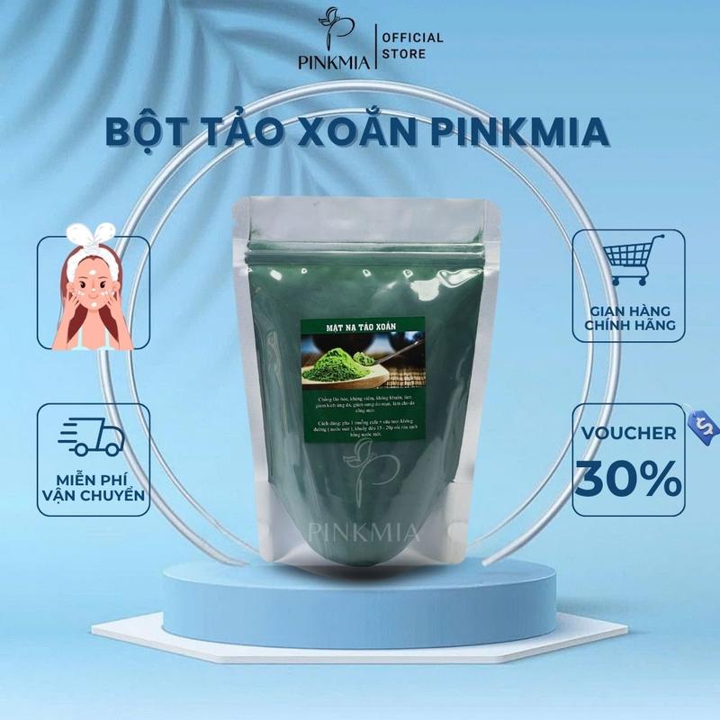 Mặt Nạ Bột Tảo Xoắn Pinkmia Nhật Bản Handmade