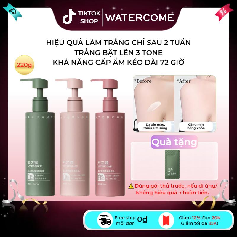  Watercome Sữa Dưỡng Thể Watercome 220g - Tinh Chất Dưỡng Trắng Làm Sáng Da Toàn Thân Hiệu Quả Trong 2 Tuần 