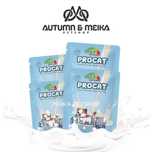 MAX PROCAT SACHET / Susu formula kucing Mencegah bulu rontok dan meningkatkn imun tubuh ukursn 20gr