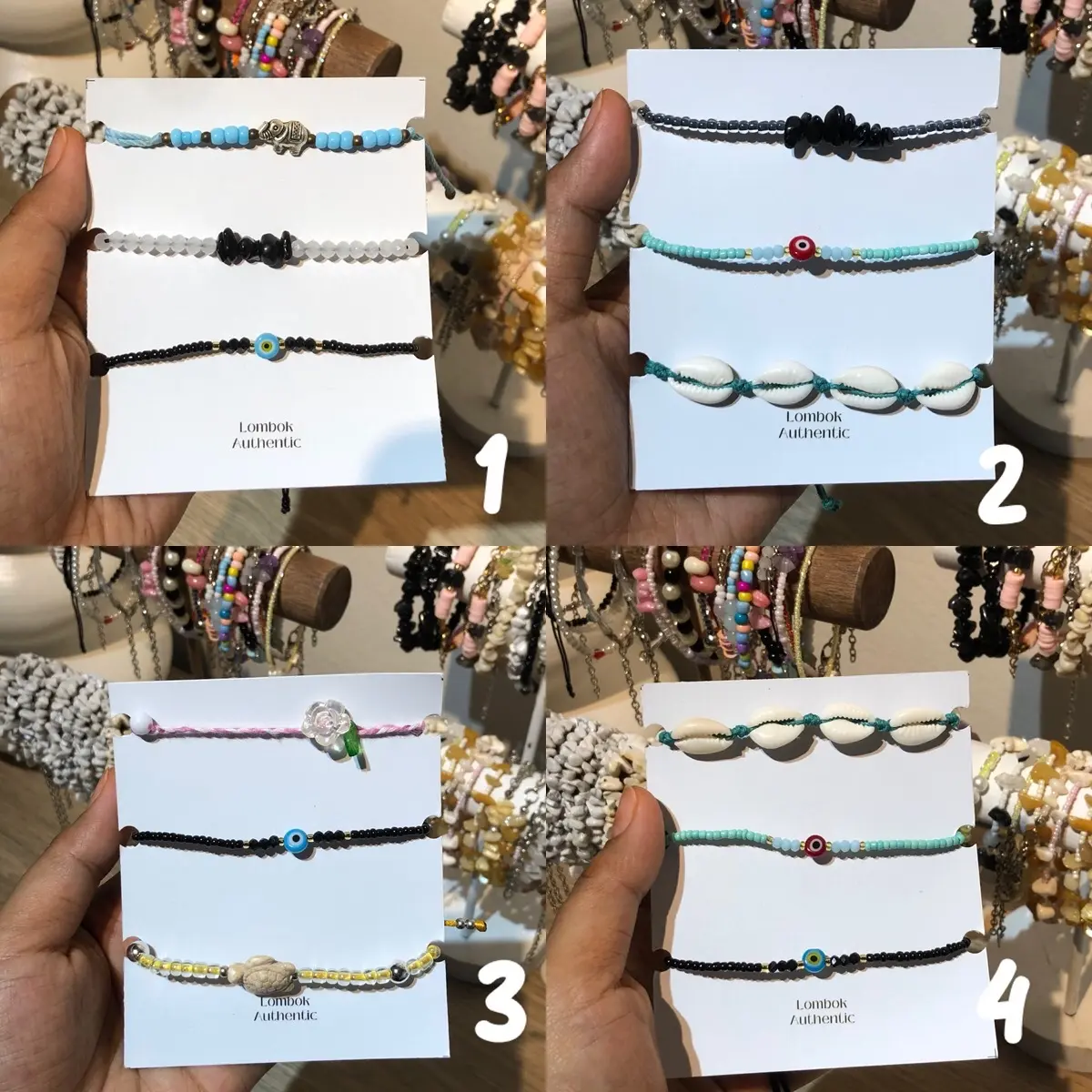 Paket Gelang 25000 Dapat Gelang 3 Pcs Mix | Gelang Tali Manik Bohemian