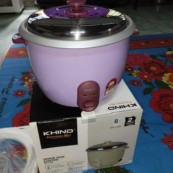 Product Review of Khind Rice Cooker - Purple Colour RC728 (2.8L) Periuk Nasi Elektrik Stainless Steel Cover from I**a r**i 3