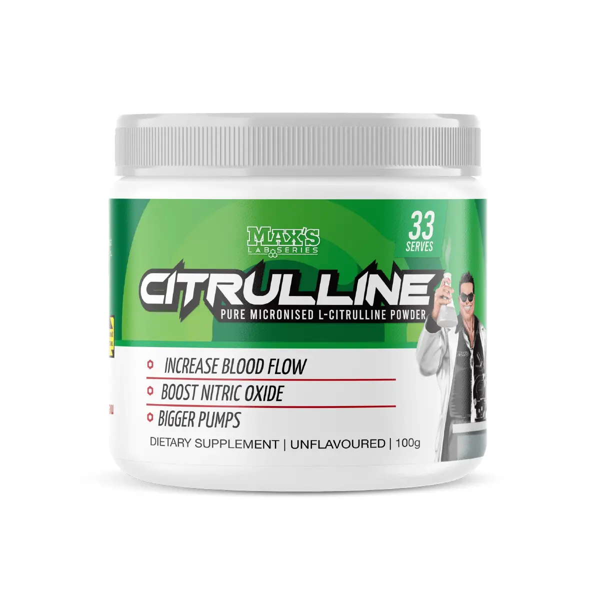 Maxs Lab Series Citrulline Unflavored Powder 100g