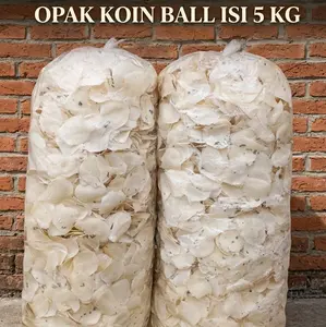 Opak Koin Khas Wonosobo Kemasan Per Ball Isi 5 Kg Krupuk Singkong Gurih Asin Krispi Enak Renyah Siap Goreng Cocok Untuk Camilan & Food