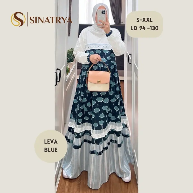 LEVA DRESS SERIES GAMIS CASUAL Cantik Muslim Nyaman 4