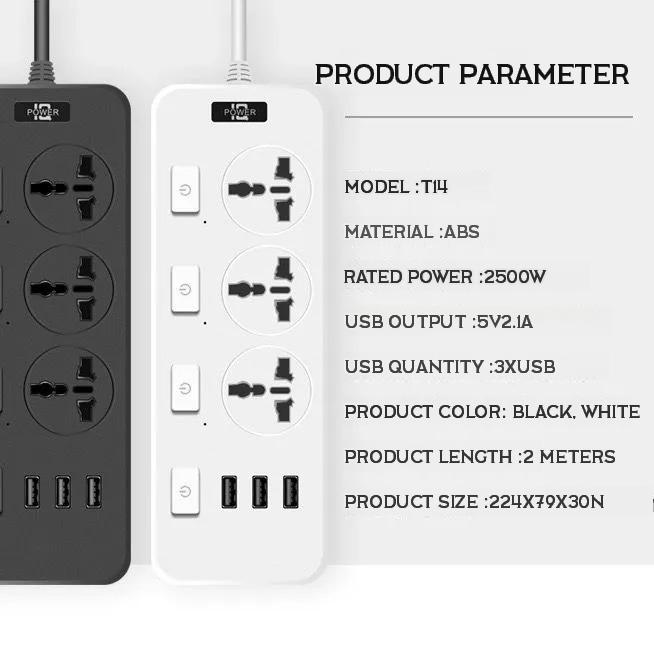 Product Introduction of British USB strip intelligent patch board multi-functional strip British standard white PD fast charger 18
