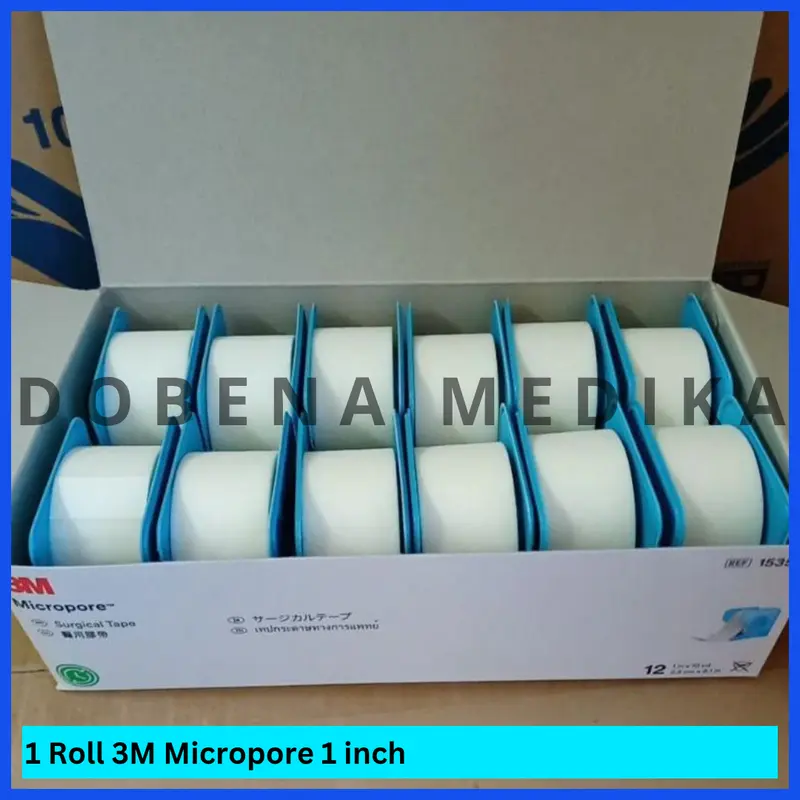 3M Micropore Plester Roll Putih 1 2 1/2 inch 3