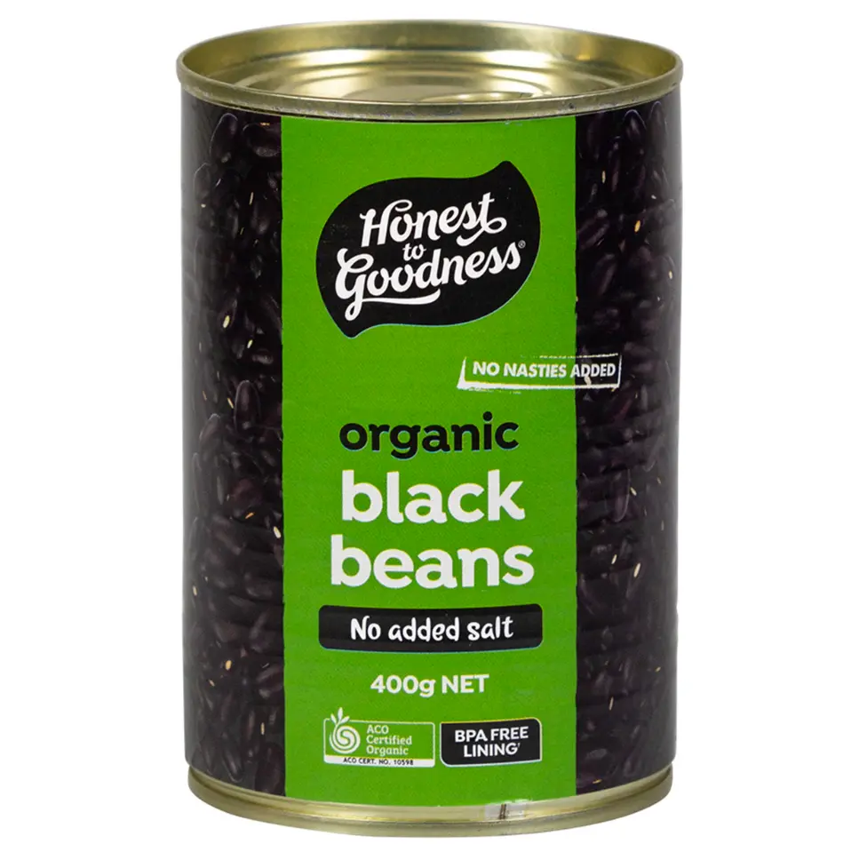 Organic Black Beans In Water 400G