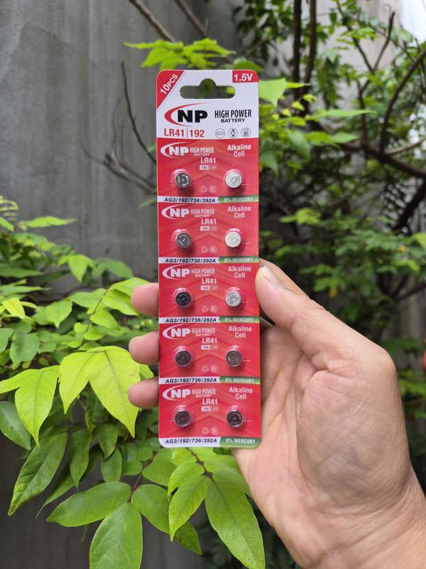 Vỉ 10 viên pin LR41 / AG3 /192 / LR 41 NP Alkaline 1.5V