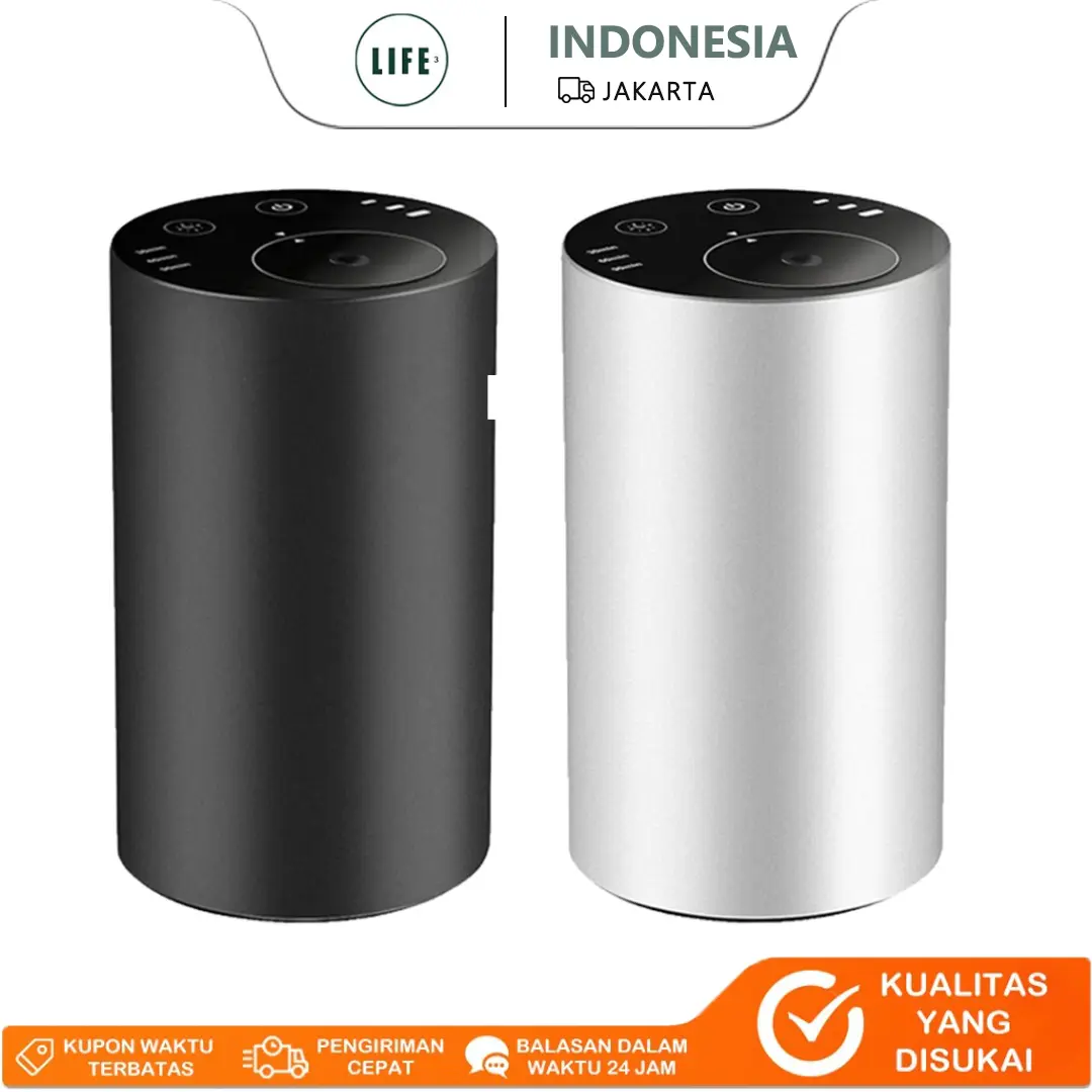 3Life DA27 Diffuser Aromaterapi Portabel USB Type-C-Timer,Baterai Tahan Lama,Cocok untuk Rumah&Mobil