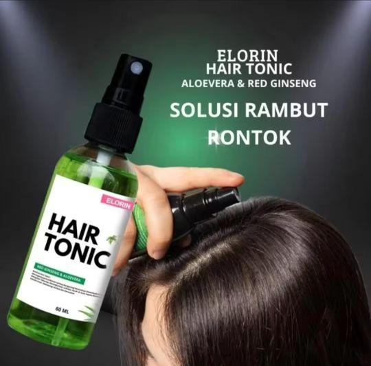 ELORIN Hair Tonic Vitamin Rambut  aloevera  Red Ginseng 60 mL Solusi Rambut Rontok Dengan Vitamin Untuk Kesehatan Rambut Anda Perawatan Menumbuhkan Extract Shampoo Kering