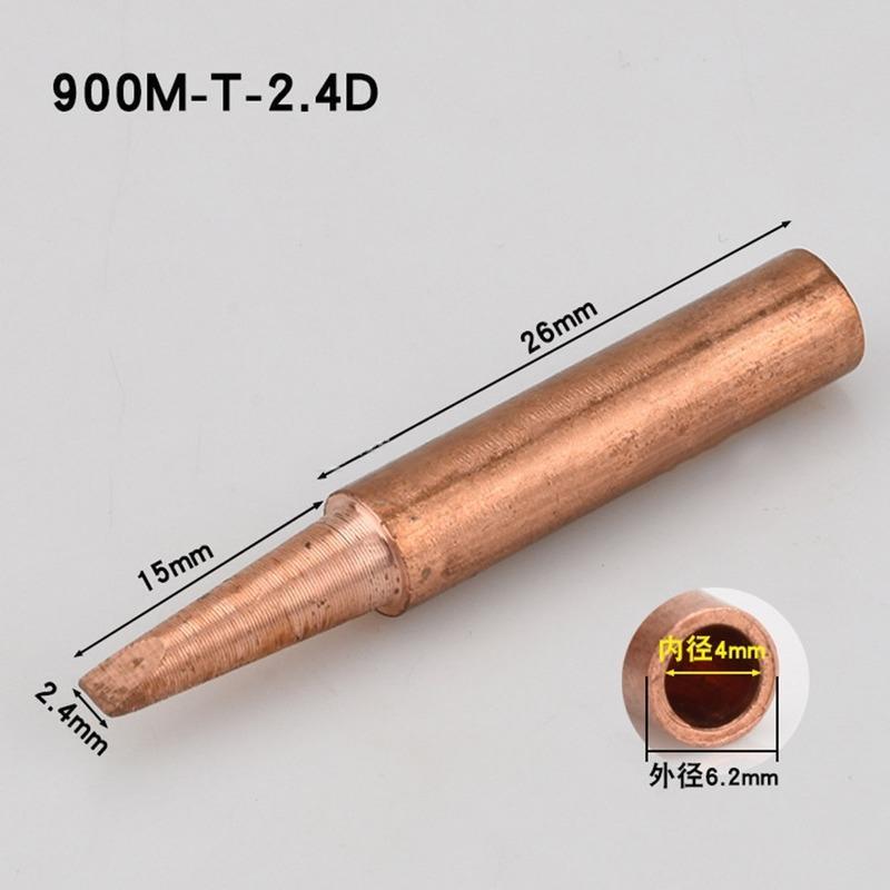 Product Introduction of 10pcs Soldering Pure Copper Soldering Iron Head Protection Longevity Electric Soldering Head 11