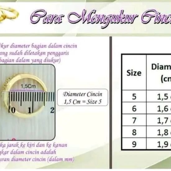 Cincin Wanita Titanium Gold Dan Silver Rings Elegan 3